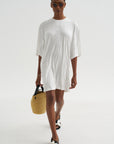 Relaxed Tee Dress, Off-White