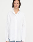Sharp Poplin Shirt, White