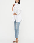 Sharp Poplin Shirt, White