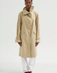 Oversized Cotton Trench, Beige
