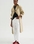 Oversized Cotton Trench, Beige