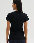 Wide-Ribbed V-Neck Tee