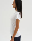 Wide-Ribbed V-Neck Tee