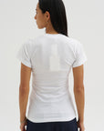 Wide-Ribbed V-Neck Tee