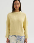 Oversized Crew Knit, Buttercup