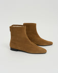 Shearling Suede Boots, Camel