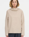 Batwing Oversize Shirt - Popeline, Sand