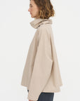 Batwing Oversize Shirt - Popeline, Sand