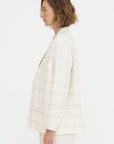 Mandarin Jacket - Scacchi, Ivory