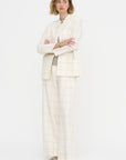 Mandarin Jacket - Scacchi, Ivory