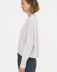 Iconic Crew Neck Sweater, Pearl