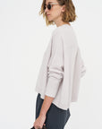 Iconic Crew Neck Sweater, Pearl