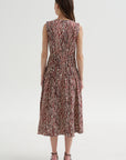 Loren Dress, Rust & Cream Multi