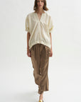 Ruched Front Pant, Bronze