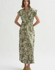 Wrap Omi Dress, Green