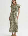 Wrap Omi Dress, Green