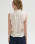 Sleeveless Jazmi Top, White Pepper