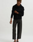 Leather Margot Pants, Black