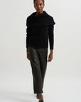 Leather Margot Pants, Black