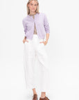 Saskia Panel Pants, White
