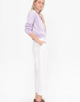 Saskia Panel Pants, White