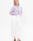 Saskia Panel Pants, White