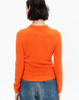 Round Neck Sweater, Candy Corn