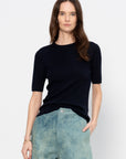 Round Neck Sweater, Navy