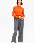 Drop Shoulder Sweater, Candy Corn