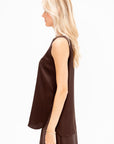 Sleeveless Tank, Ebony