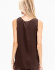 Sleeveless Tank, Ebony
