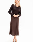 V-Neck Sweater, Ebony