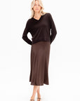 V-Neck Sweater, Ebony