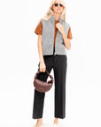 Zip Vest, Heather Melange