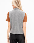 Zip Vest, Heather Melange