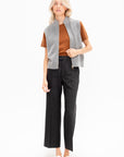 Zip Vest, Heather Melange