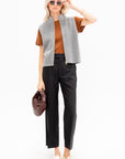 Zip Vest, Heather Melange