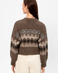 Cammie Sweater, Oak Moss Fairisle