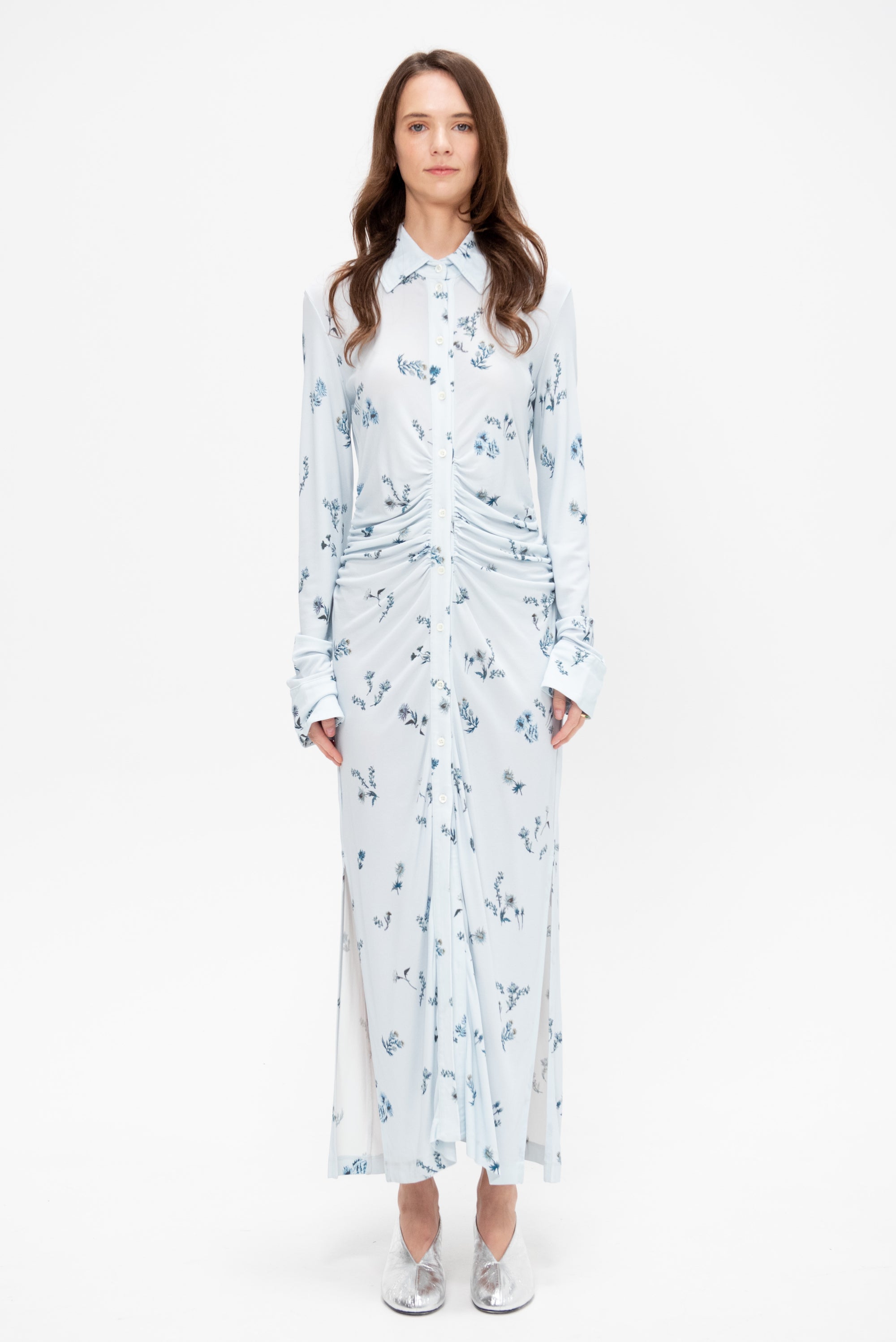 Claudia Dress, Danube Shibori Flower