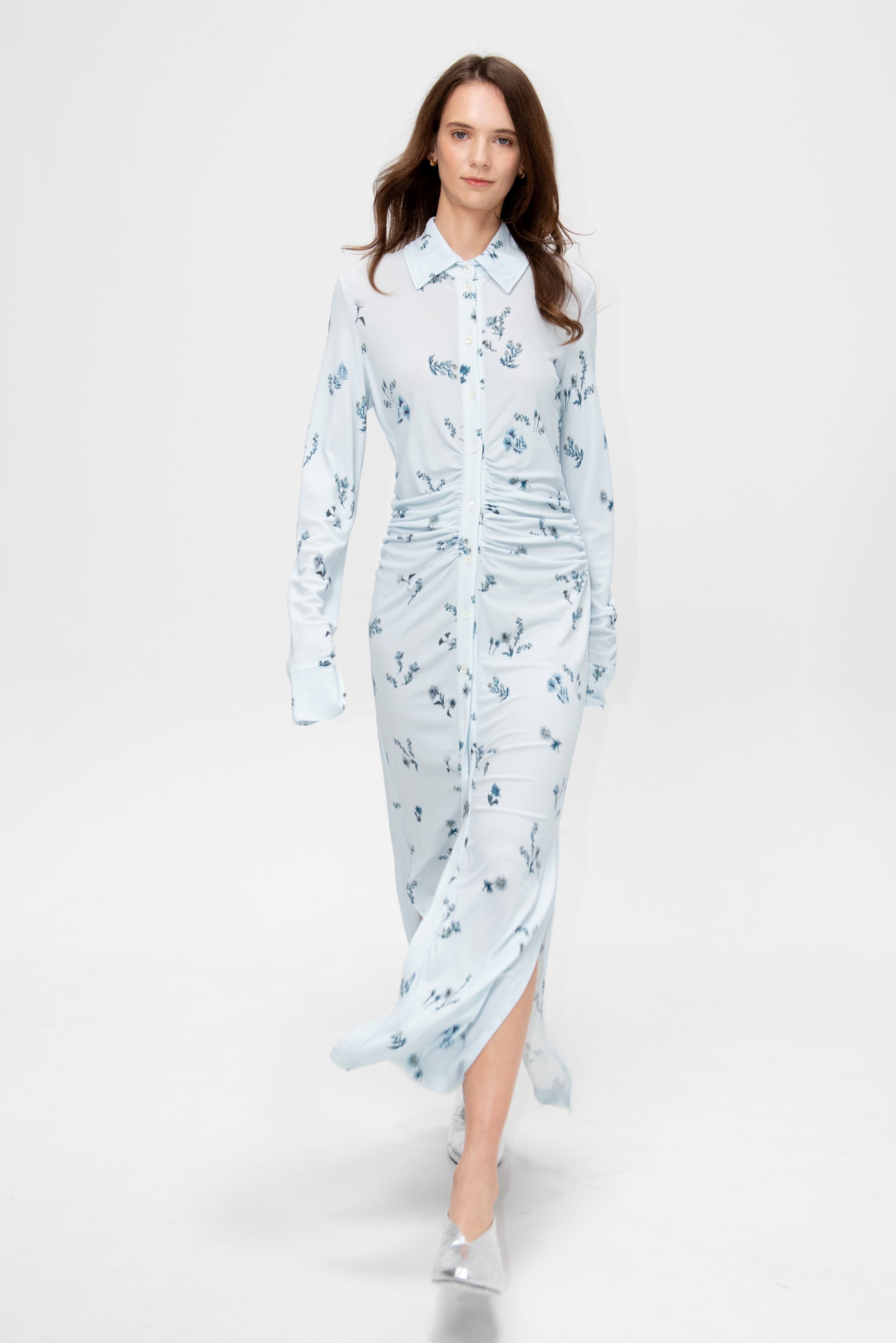 Claudia Dress, Danube Shibori Flower