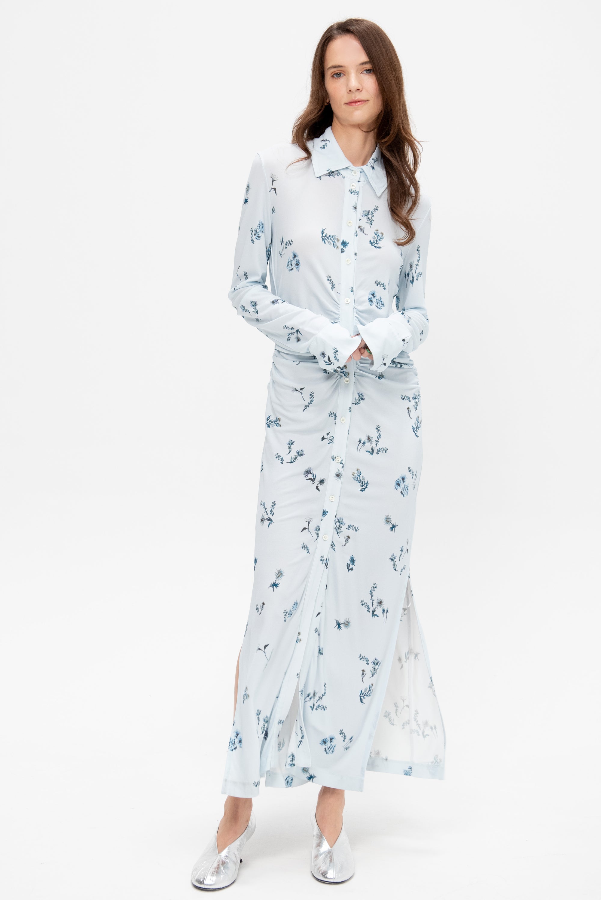 Claudia Dress, Danube Shibori Flower