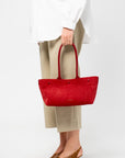E/W Mini Tote, Maroon