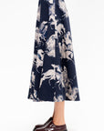 Varda Skirt, Berry Blue Horses