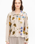Shirt, Print M - Flower Cutout
