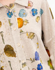 Shirt, Print M - Flower Cutout