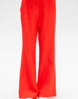 Basket Weave Adi Wide Leg Trouser, Tigerlily