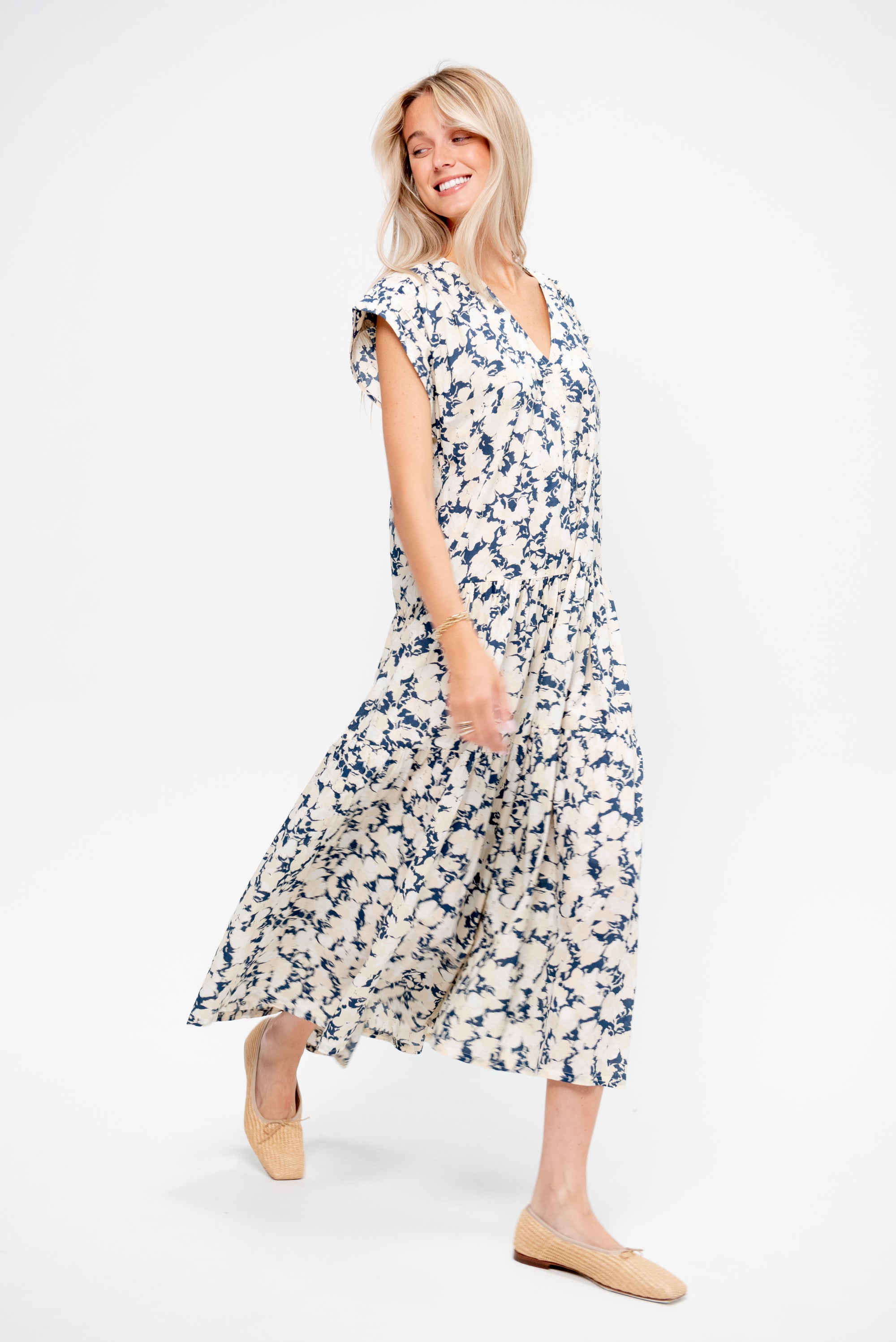 Agathe Tier Maxi,  Alina Floral Cream