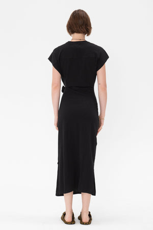Apiece Apart - Vanina Cinched Waist Dress, Black