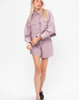 Cropped Utility Shirt, Nirvana