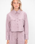 Cropped Utility Shirt, Nirvana